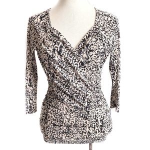 Anthropologie {Meadow Rue} Faux Wrap Print Top